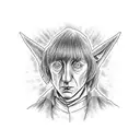 snape hogwart dobby patronus  tattoo design idea