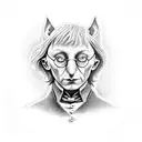 snape hogwart dobby patronus  tattoo design idea