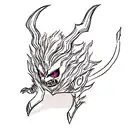 shadow fiend from game dota 2 tattoo design idea