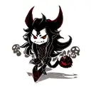 shadow fiend from game dota 2 tattoo design idea