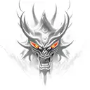 shadow fiend from game dota 2 tattoo design idea
