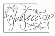 Hebrew writing: never give up tattoo design idea