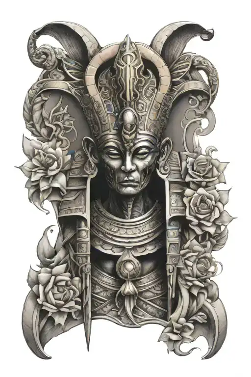 Osiris full length tattoo design idea