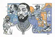 leo, money, realtor, boba, nipsey hussle, lakers, broncos, las vegas, California, nike tattoo design idea