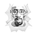 2pac on top of on a cloud in which says if you can make it through the night, there's a brighter day tattoo design idea