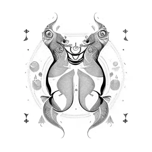 fish & pisces tattoo design idea