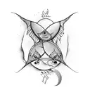 fish & pisces tattoo design idea