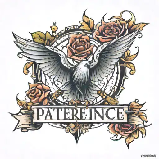 Patience, perseverance and success Turning dreams tattoo design idea