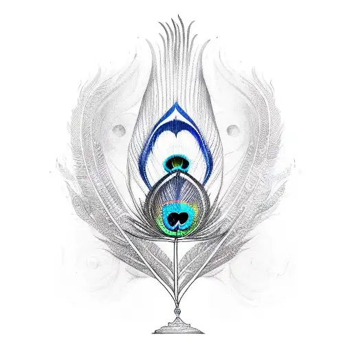 peacock feather easy drawing - Clip Art Library