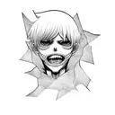 kaneki tattoo design idea
