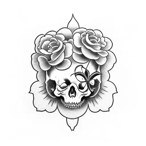 Full sleeve Cherry Blossom with "death before dishonor" tattoo design idea