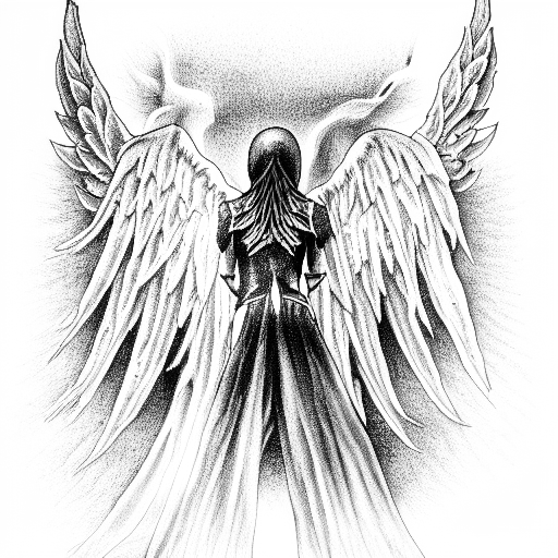 angel of death  tattoo design idea