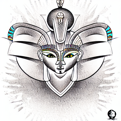 Egyptian gods tattoo design idea