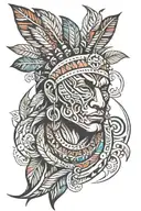 indigenous art tattoo design idea