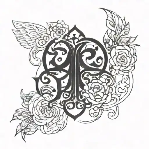 FOE: Family Over Everything tattoo design idea