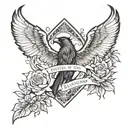 FOE: Family Over Everything tattoo design idea