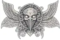 Allen with wings    tattoo design idea