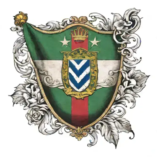 italian flag, De Salvo Family tattoo design idea