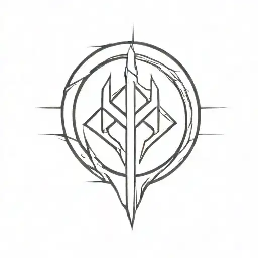 mass effect spectre logo tattoo design idea