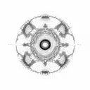 pulsar map tattoo design idea