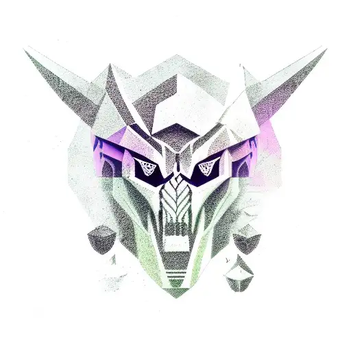  forest, viking, wolf, skull 3D tattoo design idea