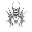 on the back ion lіs, in front of the witch of a kind trimaє vіkіng іz sokir in r tattoo design idea
