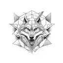  forest, viking, wolf, skull 3D tattoo design idea
