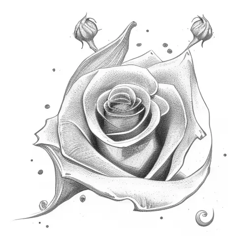 dead relative names "stu" and a rose  tattoo design idea