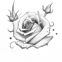 dead relative names "stu" and a rose  tattoo design idea