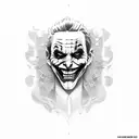 joker card tattoo design idea