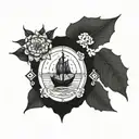 Travel far enough tattoo design idea