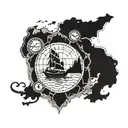 Travel far enough tattoo design idea