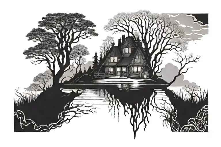 Solitude tattoo design idea