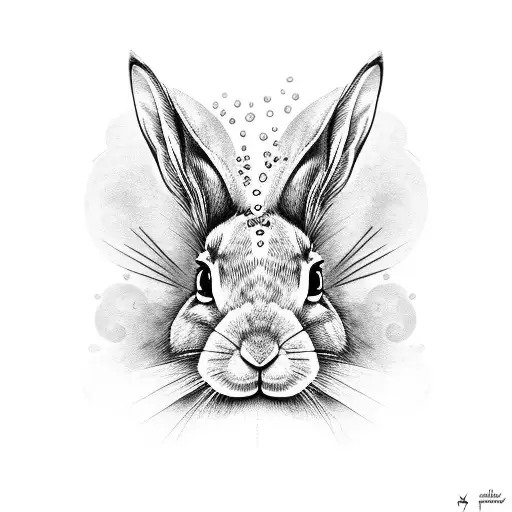rabbit horse snake tattoo design idea