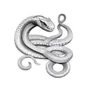 snake horse tattoo design idea