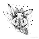 rabbit horse snake tattoo design idea