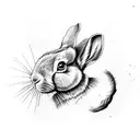 rabbit horse snake tattoo design idea