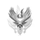 Rooster fighting  tattoo design idea