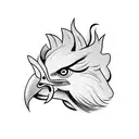 Rooster fighting  tattoo design idea