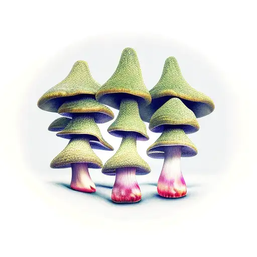 forest Mushroom magic  tattoo design idea