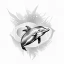 Dolphin tattoo design idea