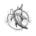 Dolphin tattoo design idea