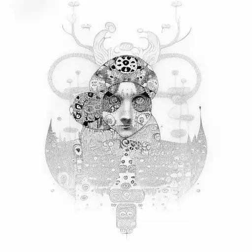 Klimt der kuss tattoo design idea