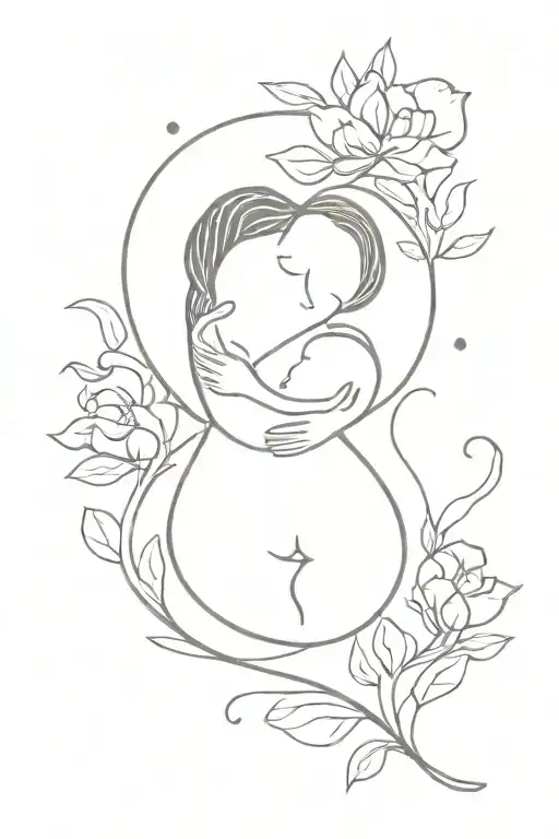 miscarriage pregnancy loss tattoo design idea