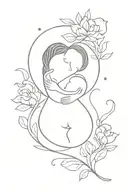 miscarriage pregnancy loss tattoo design idea