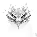 danger tattoo design idea