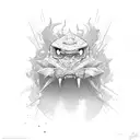 danger tattoo design idea