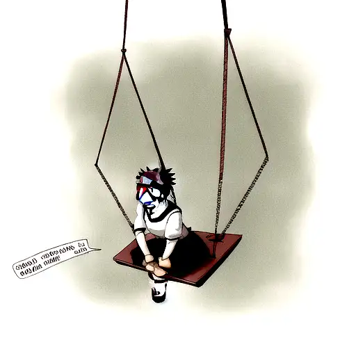 naruto on swing tattoo design idea