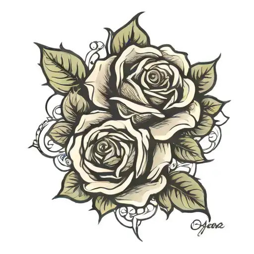 roses fine line tattoo tattoo design idea