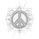 peace tattoo design idea